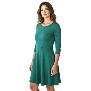 The Limited Striped Dress Womens XS Green Navy Y2K